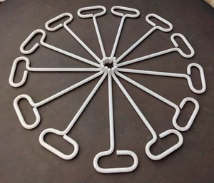 DRAIN COVER LIFTING KEYS 34 cm LG x 12 mm dia Heavy Duty manhole Steel grid hook - Picture 1 of 9