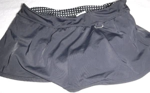 Gonna da bagno donna Nike logo corta poliestere pull on elasticizzata nera taglia 10 - Foto 1 di 2