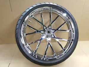 Harley Front Wheel Ness Procross Forged 21" X 3.5" Tire Dunlop 10102-204-6000 X6 - Picture 1 of 18