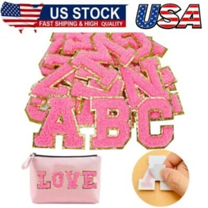 26Pcs Chenille Letter Patches Self Adhesive Letters,Iron on Letters for Clothing - Picture 1 of 10