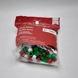 Creatology Pony Beads for Crafting Red White Green Jewelry Making - Picture 1 of 4