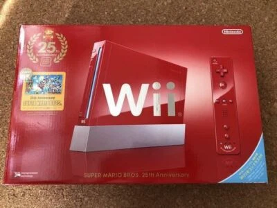 Nintendo Wii Konsole Super Mario Bros 25th Anniversary Rot Limitiert - Bild 1 von 3