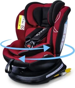 Baby Car Seat 360 Swivel with ISOFIX, Group 0+1/2/3 (0-36 Kg), Approx 0-12 Years - Picture 1 of 15