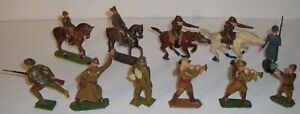 Vintage Lot Lead Toy Soldier Figures Wendal Barclay Manoil Britains Wend-al ???