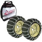Pair Of 2 Link Tire Chains With Tensioners For Can-Am Atv Fits 22X11x10 Tires
