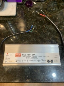 Mean Well HLG-320H-24A Power Supply | 320W 24V 13.34A | IP65 Rated | Adjustable - Picture 1 of 1