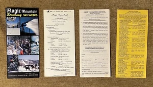 MAGIC MOUNTAIN Ski Run Brochure Map 1979-80 VERMONT Souvenir Travel w/Inserts - Picture 1 of 8