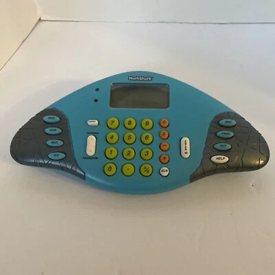 MathShark EI-8490 Math Quiz and Calculator Blue/Gray TESTED WORKING - Image 1 of 4