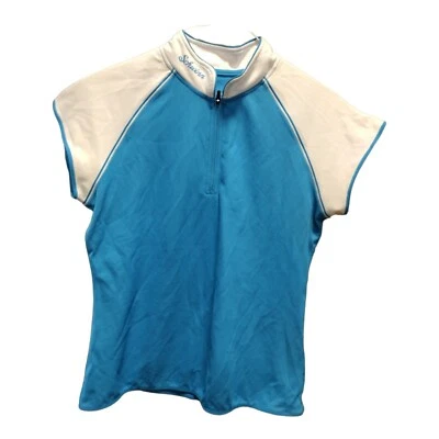  Schwinn Pro Велоспорт Джерси Женская Средний Синий Белый Сумки на Молнии Велосипед - Изображение 1 из 4