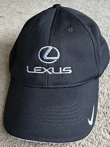 Lexus / Nike Golf - Hat/Cap - Black / White Lettering - Flex Fit Hat L/XL  