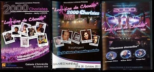 Lot 3 coffrets DVD - 2000 choristes, Jacky Locks - Amnéville 2009-2011-2013 - Foto 1 di 4