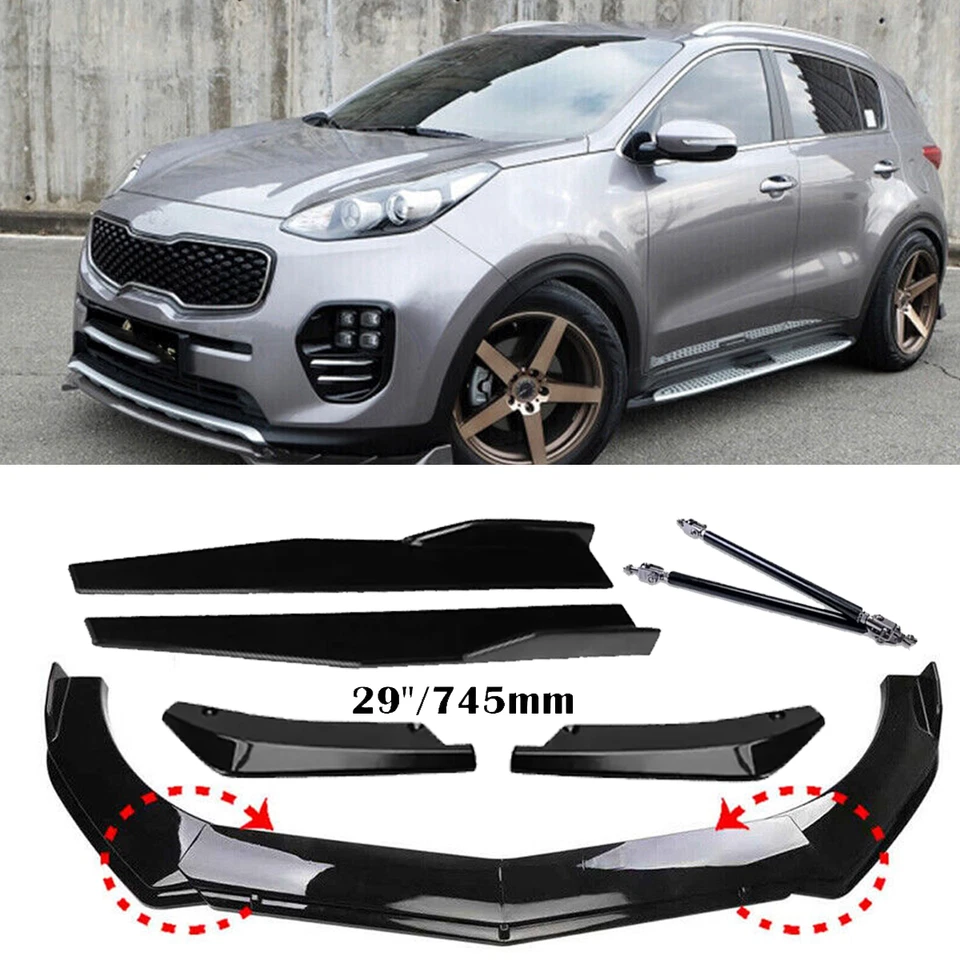 Front Bumper Lip Spoiler Splitter Side Skirt Rear Lip For Kia Sportage Body Kits Foto 1 de 4