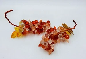 Lucite Acrílico Uvas Facetado Arándano Transparente Racimo Juego de Tallo con Cable/2 MCM - Imagen 1 de 6