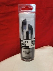 New Magnavox Stable Fit Earphones Black - Picture 1 of 2