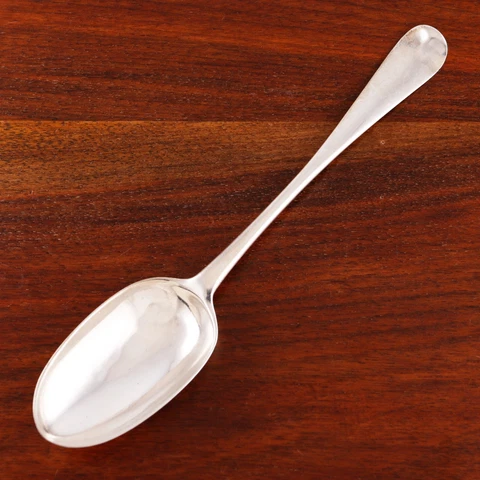JOHN LOCKER IRISH STERLING SILVER SERVING / TABLE SPOON HANOVERIAN STYLE 1794 Cover