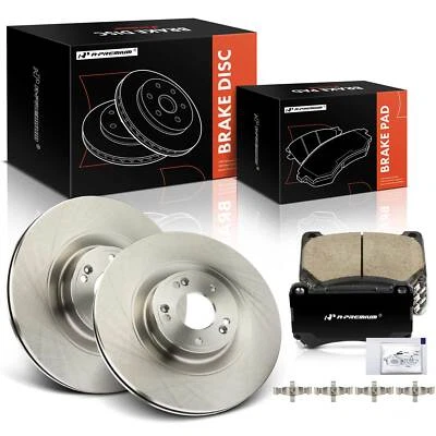 6x Rotores de disco delanteros y pastillas de freno de cerámica para Hyundai Genesis 2012-2014 Equus 11 Foto 1 de 4