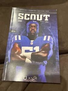 2022 Lions At Colts Game Day Program — Kwity Paye Cover/Aidan Hutchinson Rookie - Picture 1 of 2