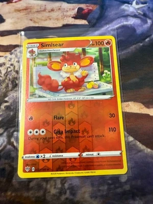 Simisear 027/189 Swsh03: Darkness Ablaze Reverse Holo - Image 1 of 2