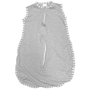 Swaddle Designs zzZipMe Sleep Sack Size S (0-6 Months) Gray Cotton 2-Way Zipper - Picture 1 of 6