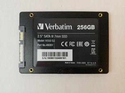 Verbatim Vi550 S3 49351 256 GB SATA III 2.5 in Solid State Drive - Image 1 of 3