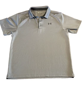 Under Armour Mens XL Grey Loose Athletic Performance Golf Polo Shirt - Picture 1 of 5