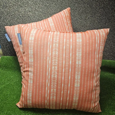 Juego de 2 almohadas interiores/exteriores estilo suroeste coral TOMMY BAHAMA usadas en excelente estado Foto 1 de 4