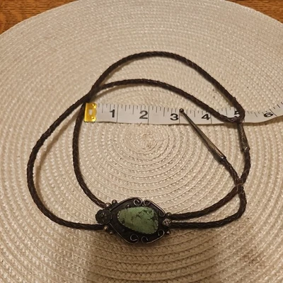 Corbata Bolo Turquesa y Plata de Ley Foto 1 de 4