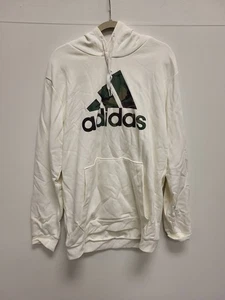 Adidas Hoodie Mens XLT White Camo Logo Pullover Sweatshirt Top Extra Large Tall - Picture 1 of 6