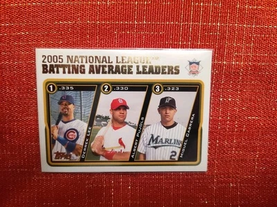 🔥2005 Topps  - League Leaders Albert Pujols, Miguel Cabrera, Derek Lee 🔥 - Image 1 of 4