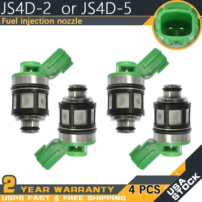 4Pcs JS4D-2 Fuel Injectors For 1996-2004 Nissan Pickup Frontier Xterra 2.4L I4 - Image 1 of 4