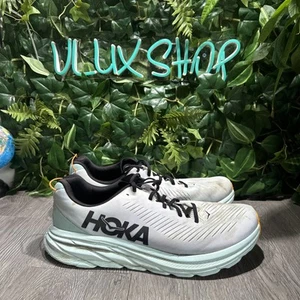 Hoka One One Mens Rincon 3 1119395 WBGL White Running Shoes Sneakers Size 13 D - Picture 1 of 8