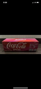 Coca-Cola Spiced Raspberry Coke 12 Pack Soda 12oz Cans Limited Edition Rare New - Picture 1 of 2
