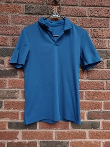 Lululemon Shirt Mens Small Air Popover Short Sleeved Navy Polo - Picture 1 of 8