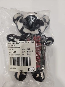 Peluche Orso Beanie Grateful Dead Crazy Fingers vintage nuovo con etichette - blu liquido - Foto 1 di 2