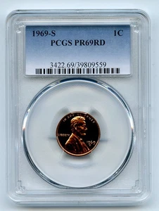 1969 S 1C Lincoln Cent PCGS PR69 - Picture 1 of 1