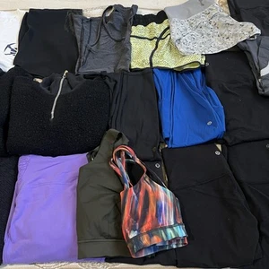 Lululemon Leggings Bottoms Tops Jackets Bras Assorted Sizes Reseller Lot Of 22 - Picture 1 of 21
