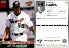 Rolando Garza 2002 Choice Winston-Salem Warthogs #10 Card *AutographDen*