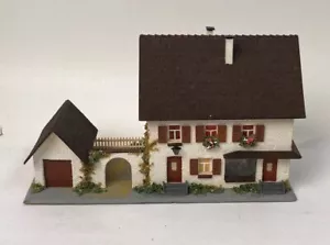 Vintage Faller Composition Putz Holz 1950s Germany 216 House With Store & Garage - Picture 1 of 6