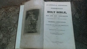 Kommentarbibel. Altes und Neues Testament. Vol.1 und Vol. 2 1822 - Bild 1 von 4