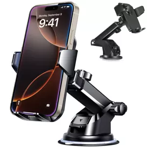 Car Phone Holder 360° Universal Car Cell Phone Mount Stand Windshield Dashboard - Picture 1 of 14