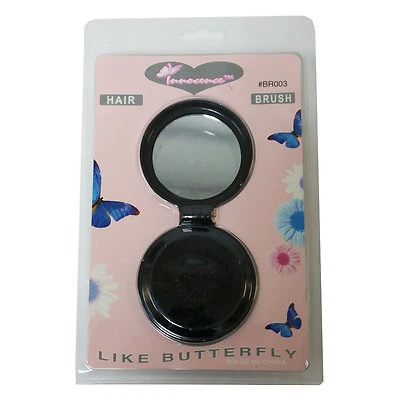 Innocence Compact Mirror with Hair Brush Folding  - Image 1 of 4