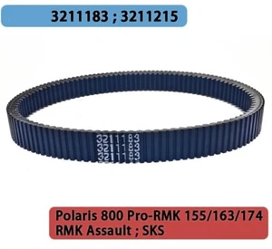 Drive Belt 1187x38 For Polaris 800 RMK Assault Rush 850 PRO-RMK 3211183 3211215 - Picture 1 of 9