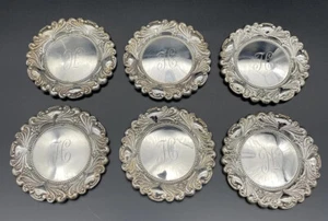 Set of 6 American Victorian Sterling Silver Nut Dishes - Picture 1 of 10