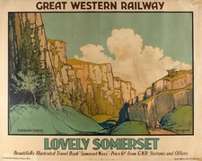 Vintage Great Western Railway 1930s Poster Metal Sign Plaque Pub Bar Den