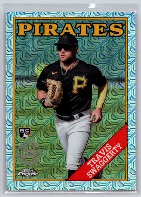 2023 Topps Update #T88CU-10 Travis Swaggerty 1988 Silver Pack Mojo Rookie - Image 1 of 2