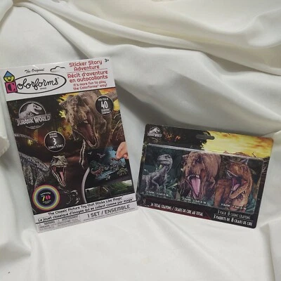 Colorforms Jurassic World Sticker Story Adventure and Crayons - Image 1 of 4