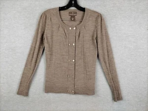Fenn Wright Manson Womens Sweater Small Brown Merino Cardigan Minimalist Capsule - Picture 1 of 9