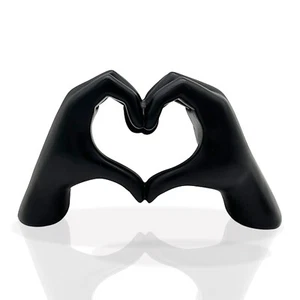 Scultura Mani Cuore Estetica Decorazione Amore per Soggiorno Camera da Letto Libreria,... - Foto 1 di 7