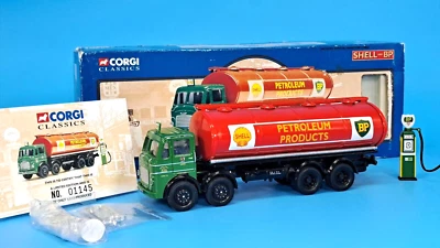 Corgi 24203 - Cisterna elíptica Leyland con bomba de gasolina diecast - Shell/BP Foto 1 de 4