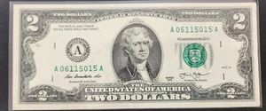 2013 - 2 $ Schein Boston Federal Reserve Zwei Dollar Schein in Schutzhülle - Bild 1 von 1